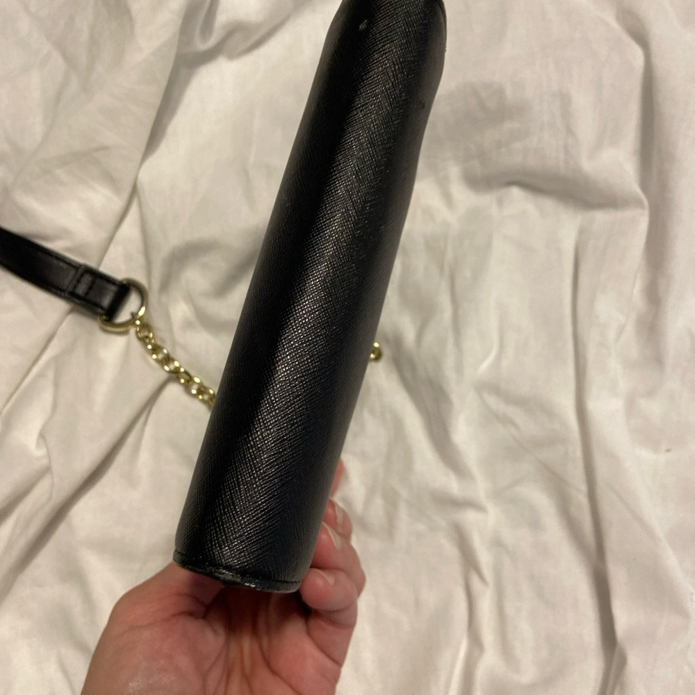Steve Madden Black Crossbody with Gold Chain Accent - Picture 7 of 14